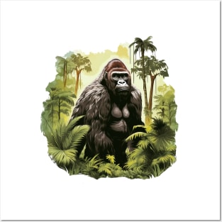 Black Gorilla Posters and Art